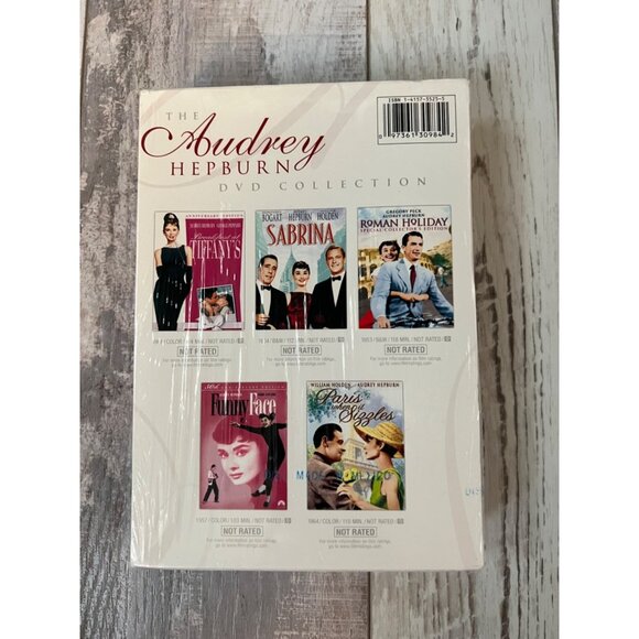 Audrey Hepburn DVD Collection Breakfast At Tiffany's Sabrina NEW Sealed Box Set - Picture 4 of 4